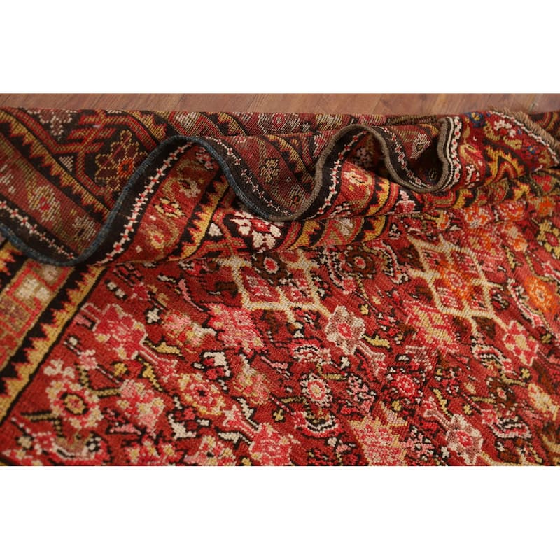 Vegetable Dye Sultanabad Antique Persian Square Wool Carpet - 5'3" x 5'10"