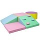 preview thumbnail 7 of 18, Soft Climbing Set,Foam Climbing Blocks for Toddlers , Climbing, Crawling Play Set,5PCS Pink