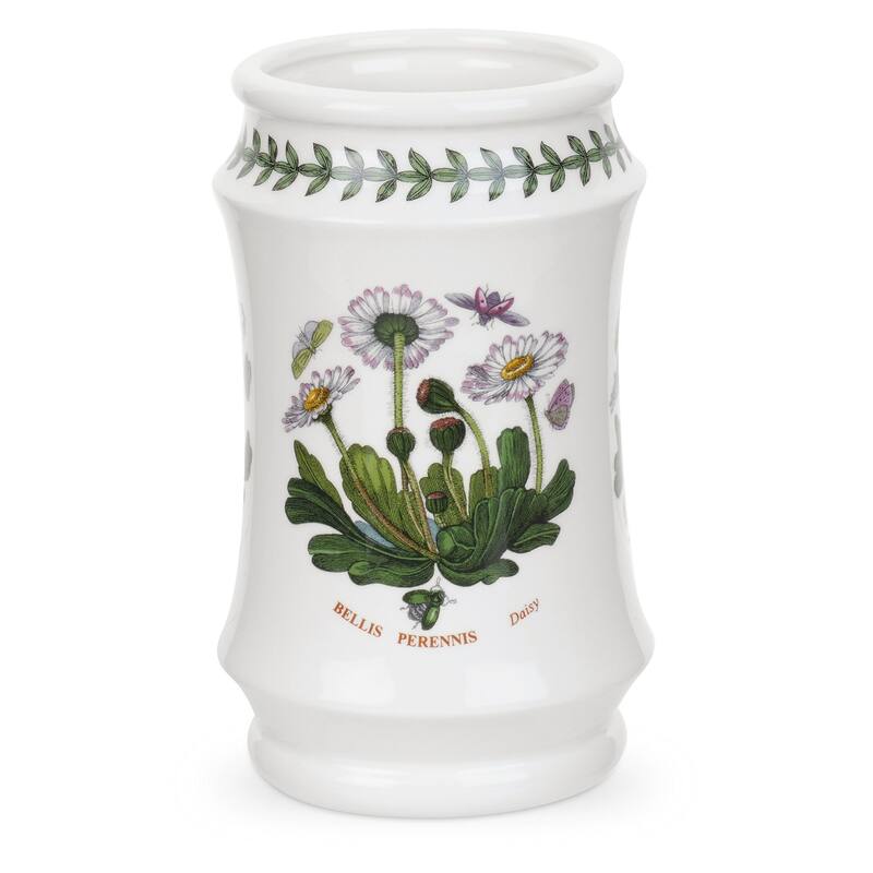 Portmeirion Botanic Garden Utensil Holder - 6.5 in - 6.5 in - Daisy Motif