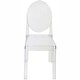 preview thumbnail 3 of 13, Indoor Outdoor Clear Plastic Armless Side Chairs
