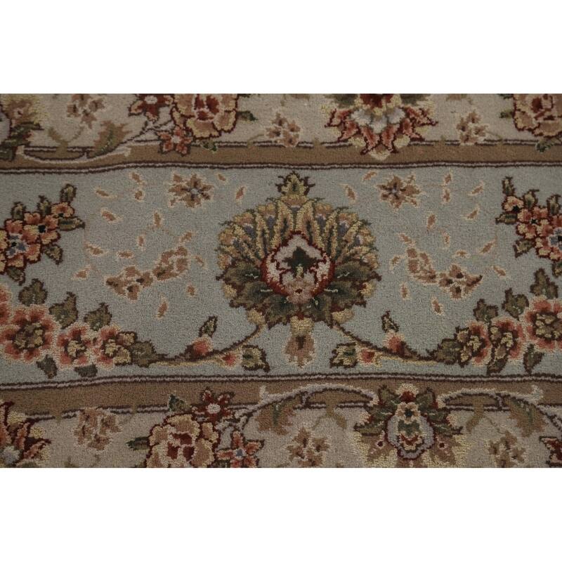 Vegetable Dye Tabriz Chinese Area Rug Handmade Wool Carpet - 8'8" x 11'6"