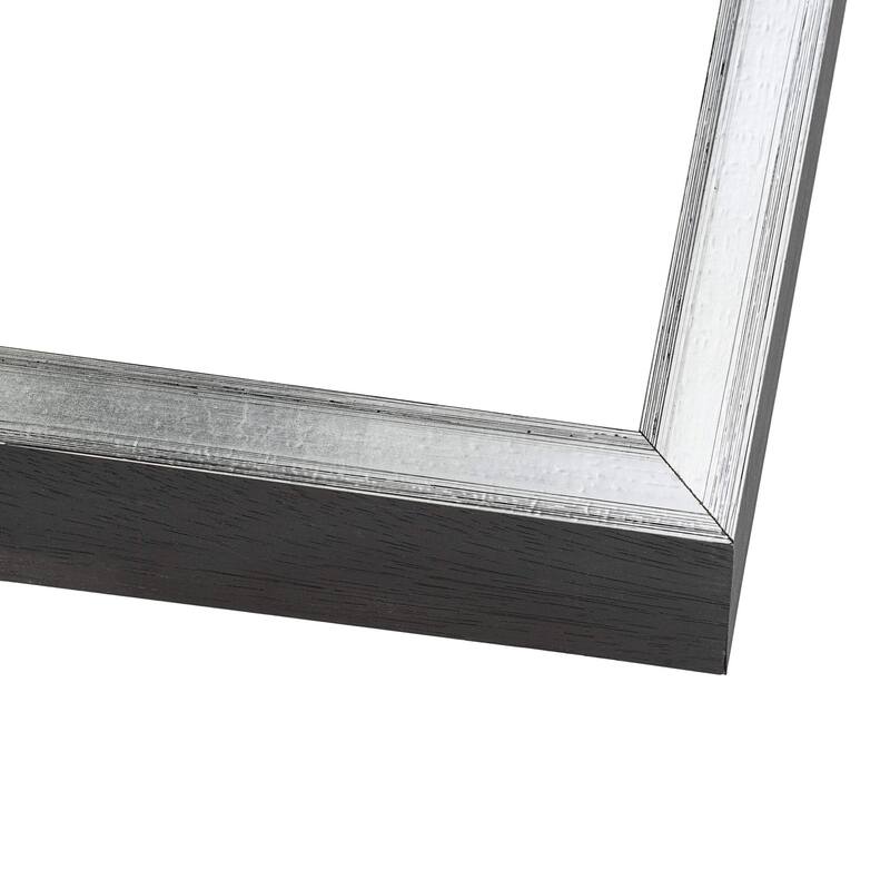 21x13 Shadow Box Frame Silver | 1.375 Inches Deep Real Wood