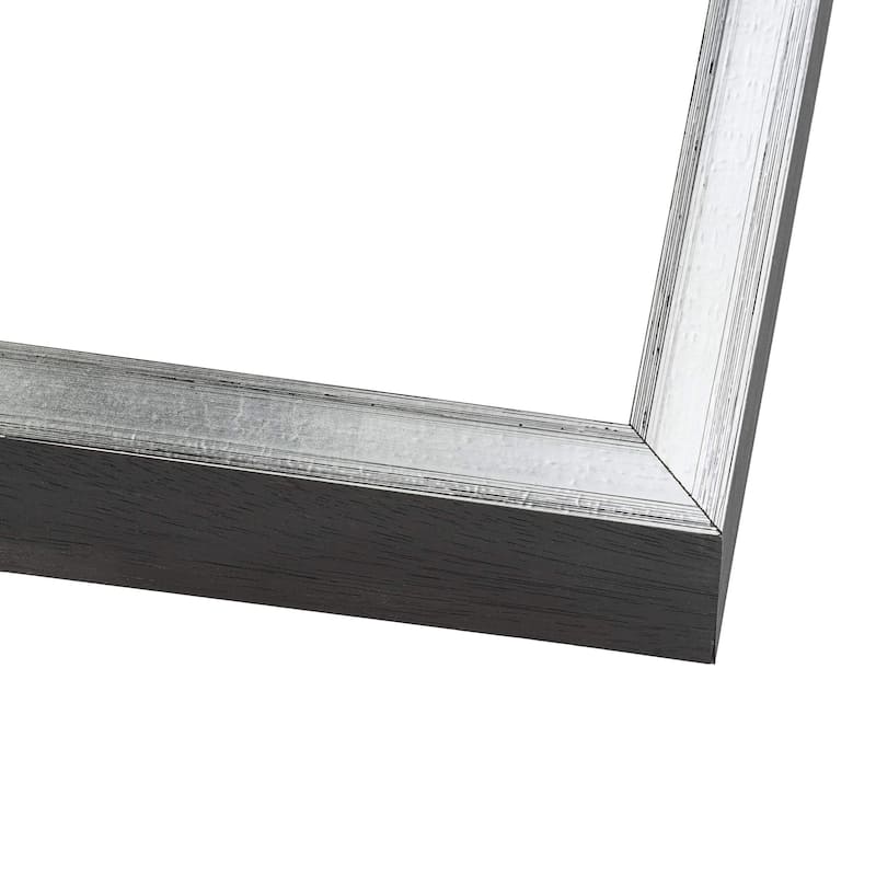 7x10 Shadow Box Frame Silver | 1.375 Inches Deep Real Wood