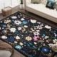 preview thumbnail 35 of 65, Nature Floral Non-Slip Machine Washable Colorful Modern Area Rug