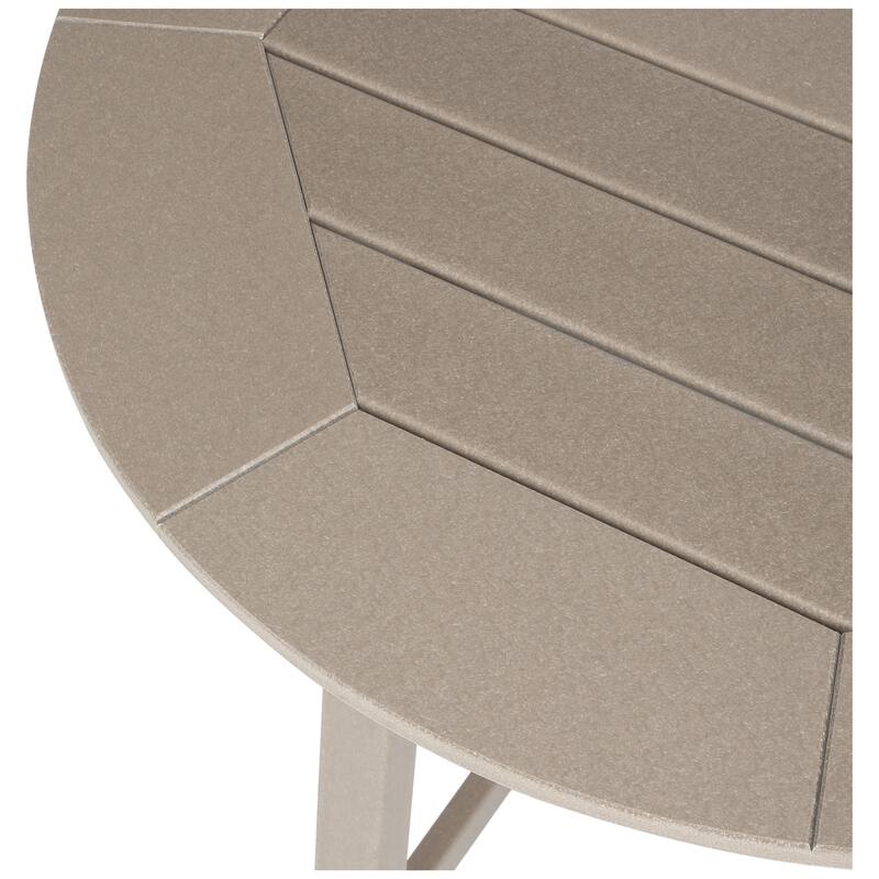 Polytrends Laguna Hdpe All Weather Outdoor Patio 35" Round Bar Table