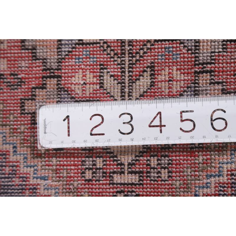 Abadeh Persian Vintage Area Rug Hand-knotted Wool Carpet - 1'10"x 3'5"