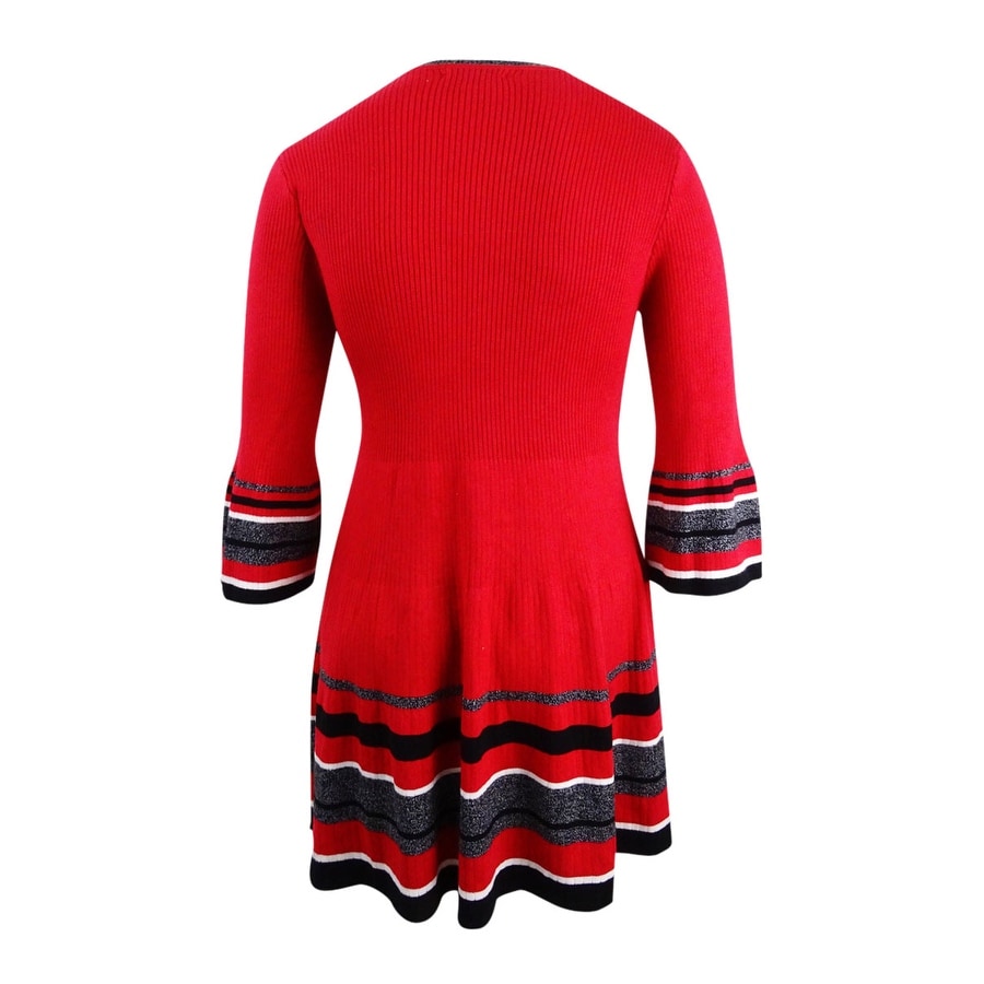petite red sweater dress