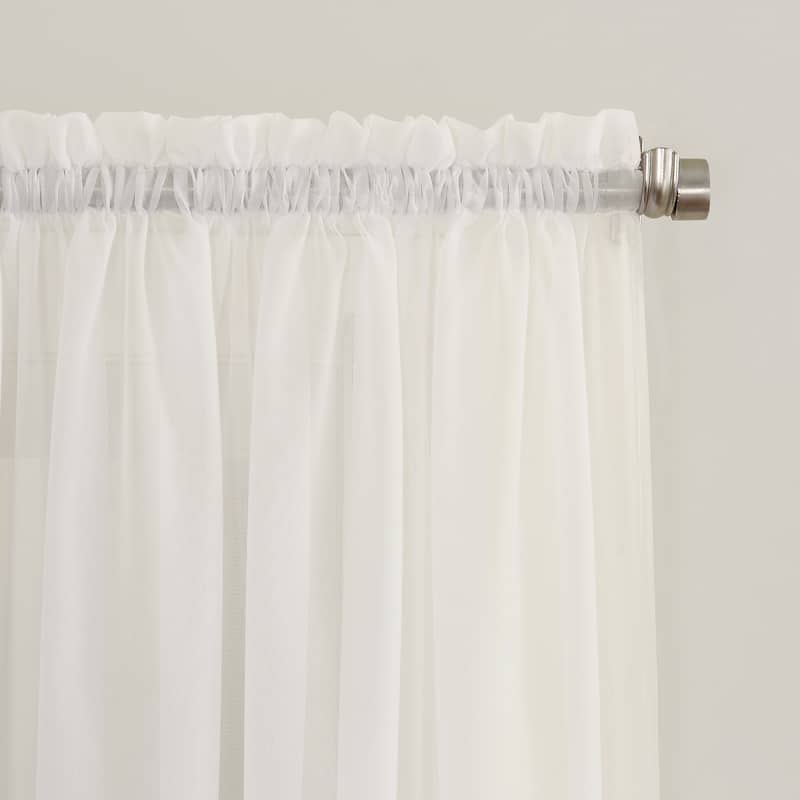 No. 918 Emily Voile Sheer Rod Pocket 1-Piece Curtain Panel, Single Panel