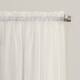No. 918 Emily Voile Sheer Rod Pocket Curtain Panel, Single Panel