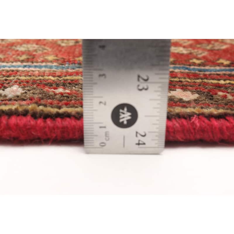 ECARPETGALLERY Hand-knotted Andelz Red Wool Rug - 3'3 x 5'8