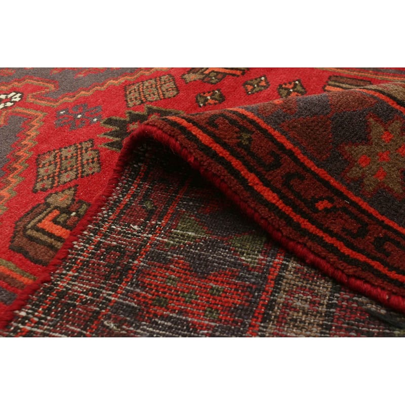 ECARPETGALLERY Hand-knotted Andelz Red Wool Rug - 3'4 x 5'1