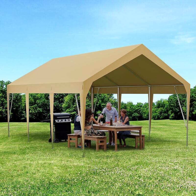 Heavy Duty Car Canopy, Outdoor Waterproof, Portable Garage UV Resistant