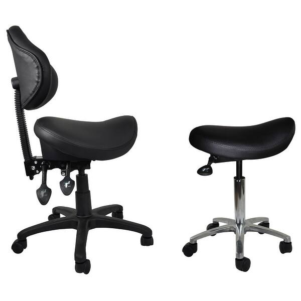 2xhome Adjustable Black Firm Saddle Stool Tilt Chair With Wheels Salon Dental Hygienist Rolling Dentist Clinical Hospital Lab On Sale Overstock 30143290