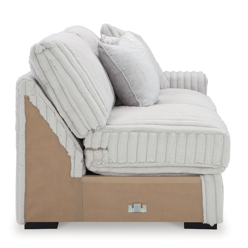 Signature Design by Ashley Stupendous White 3-Piece Sectional - 133" W x 133" D x 41" H