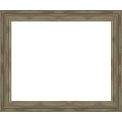 Amanti Art Alexandria Greywash Framed Dry Erase Magnetic Board