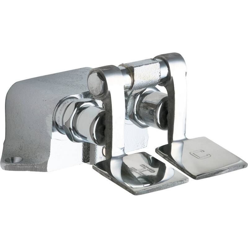 Chicago Faucets ECAST Combination Pedal Box with Two Short Pedals and