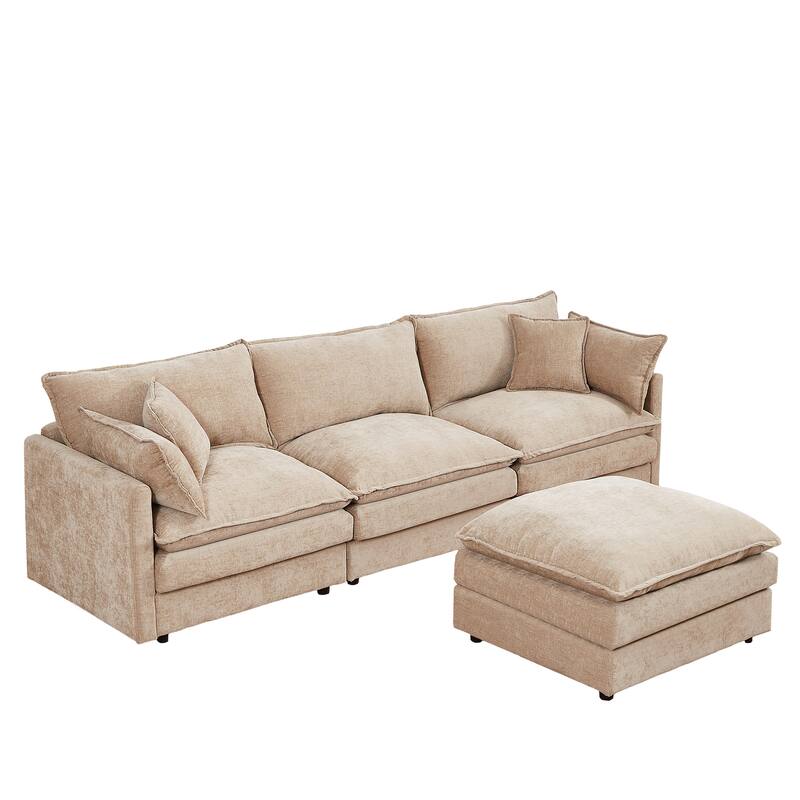 Teddy Memory Foam Bean Bag Chair with Armrests