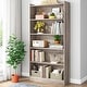 preview thumbnail 10 of 20, 6-Tier Open Bookcase, 72-inch Large Tall Bookshelf with Storage Shelve Grey