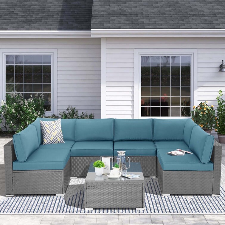 Suncrown 7 piece sectional store