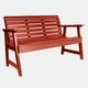 preview thumbnail 14 of 27, Highwood Weatherly Eco-Friendly 4-foot Garden Bench - N/A Red