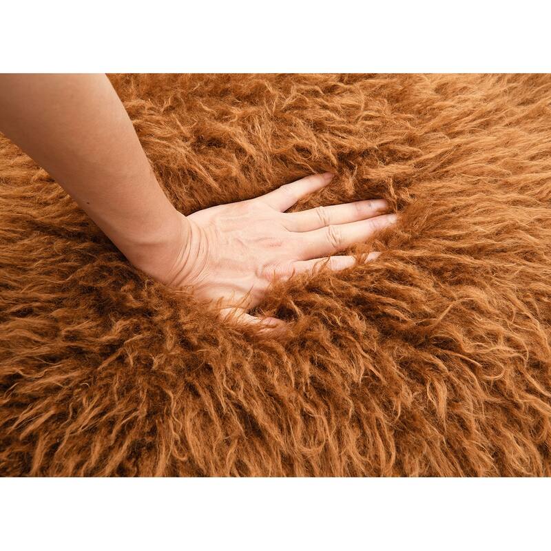 Contemporary Style 1pc Accent Chair Retro Inspired Curves Wooden Arms Tight Seat And Back Primary Living Room