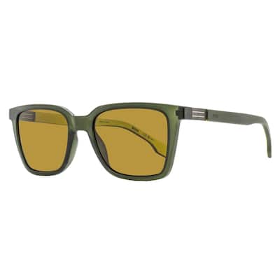Boss Men's Rectangular Sunglasses - Green/Yello