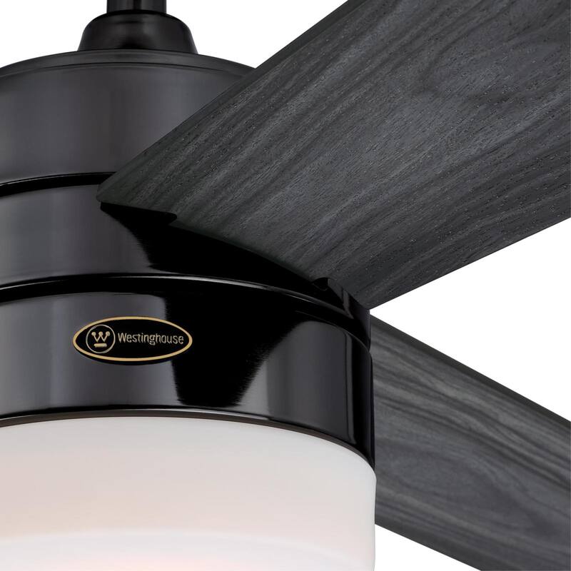 Westinghouse Lighting Alta Vista 52-Inch 3-Blade Indoor Ceiling Fan with Dimmable LED Light and Opal Frosted Glass