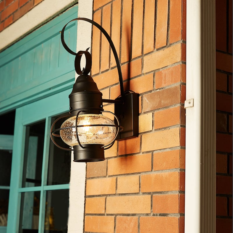 2 Pack 1-Light Outdoor Wall Lantern Light - 9"x10.72"x17.51"