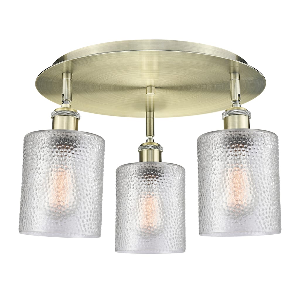 Innovations Lighting Cobbleskill - 3 Light 17" Flush Mount