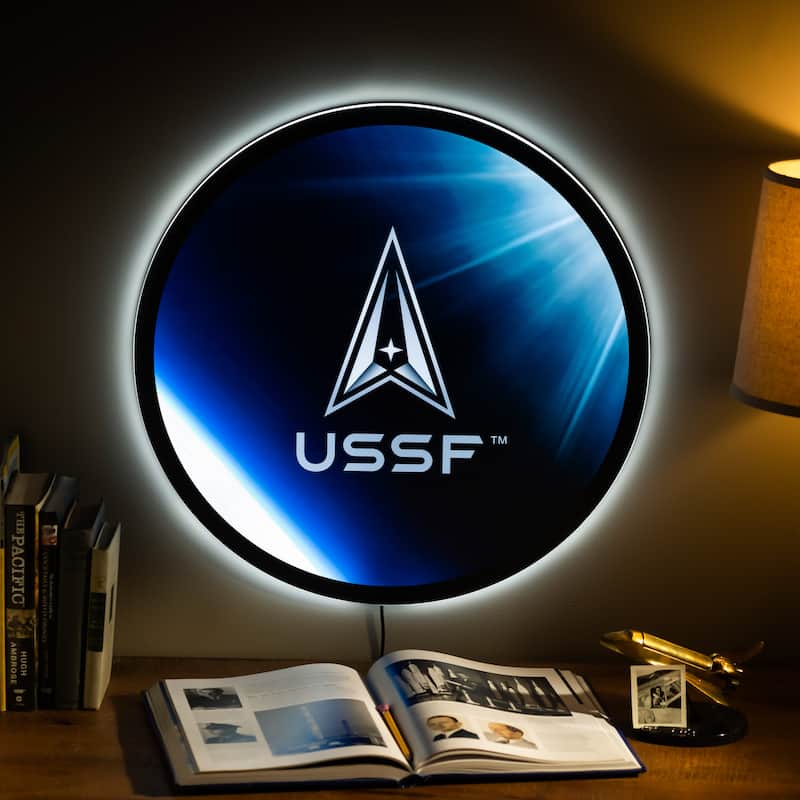 United States Space Force LED Lighted Sign - Multi-Color