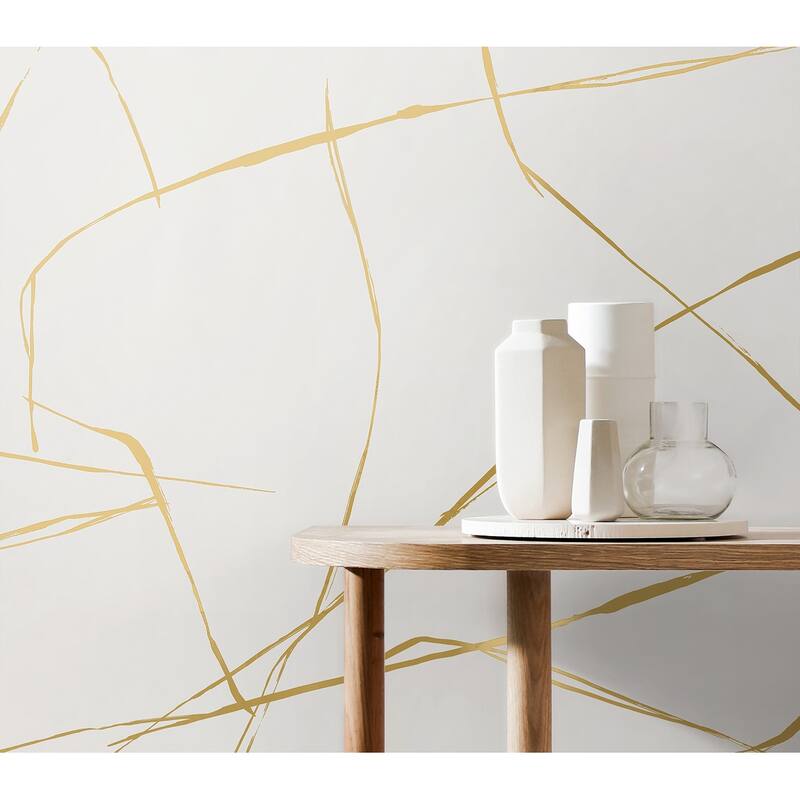 Seabrook Designs Astratto Geometric Non-Woven Unpasted Wallpaper