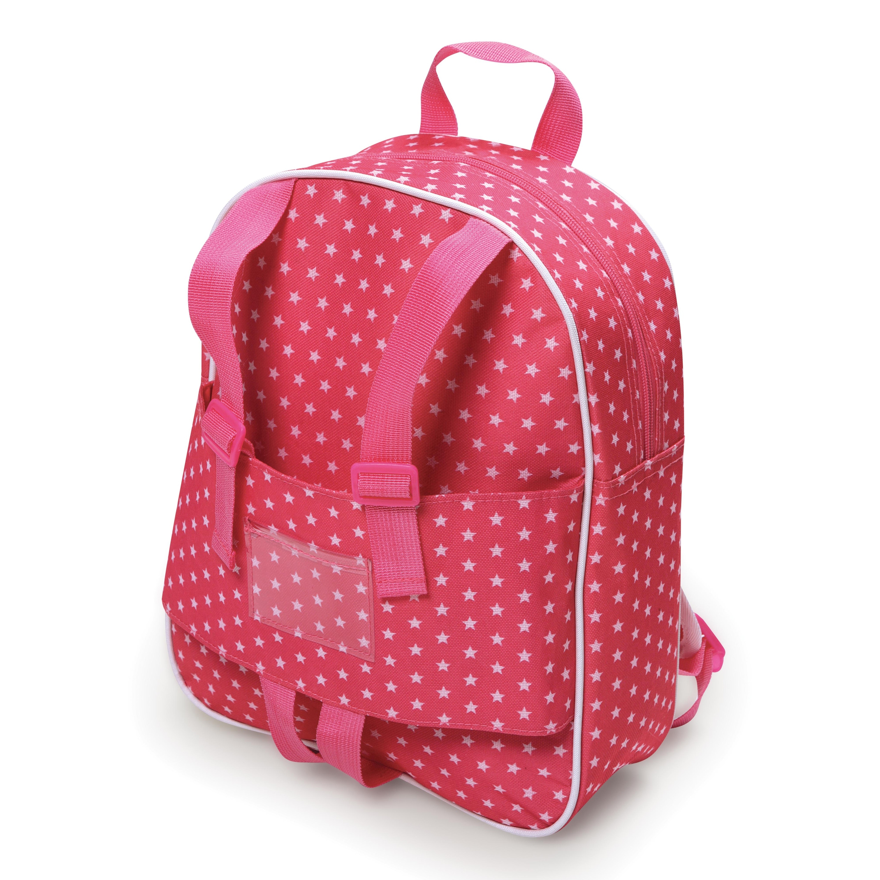 Badger Basket Doll Travel Backpack - Pink/Star - 10.75