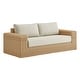 preview thumbnail 4 of 5, Spruce & Spring Patio Wicker Outdoor Sofa with Cushions