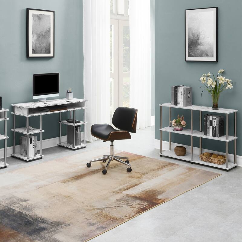 Convenience Concepts Designs2Go No Tools Storage Console Table with Shelves