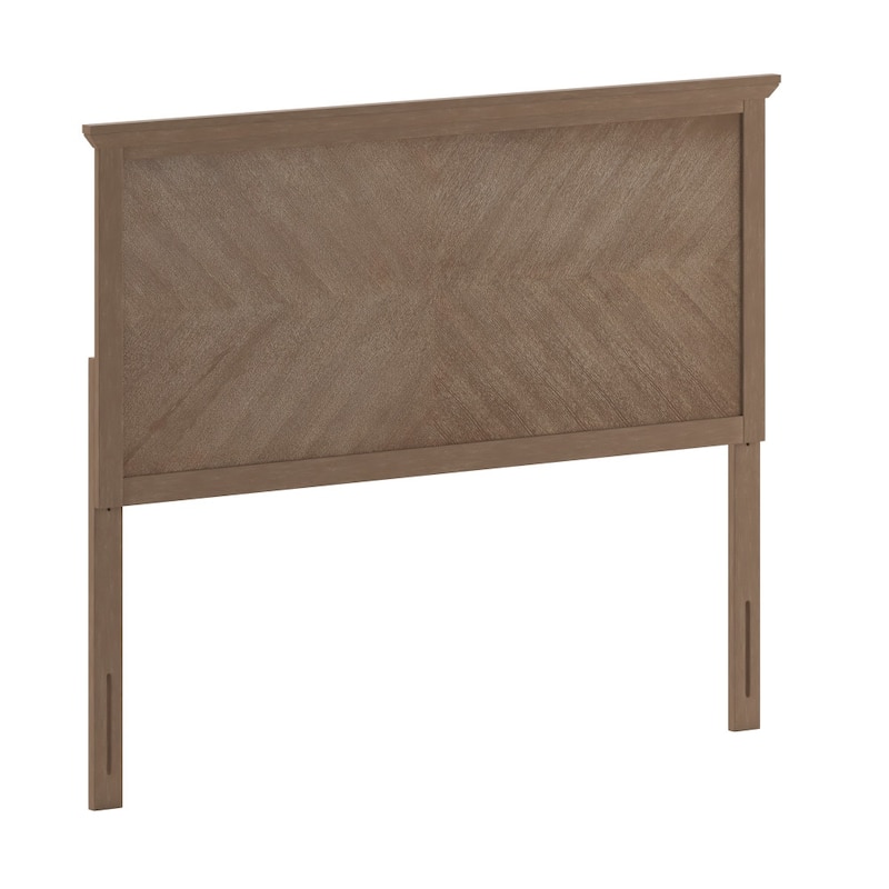 Solid Wood Herringbone Patterned Headboard Only