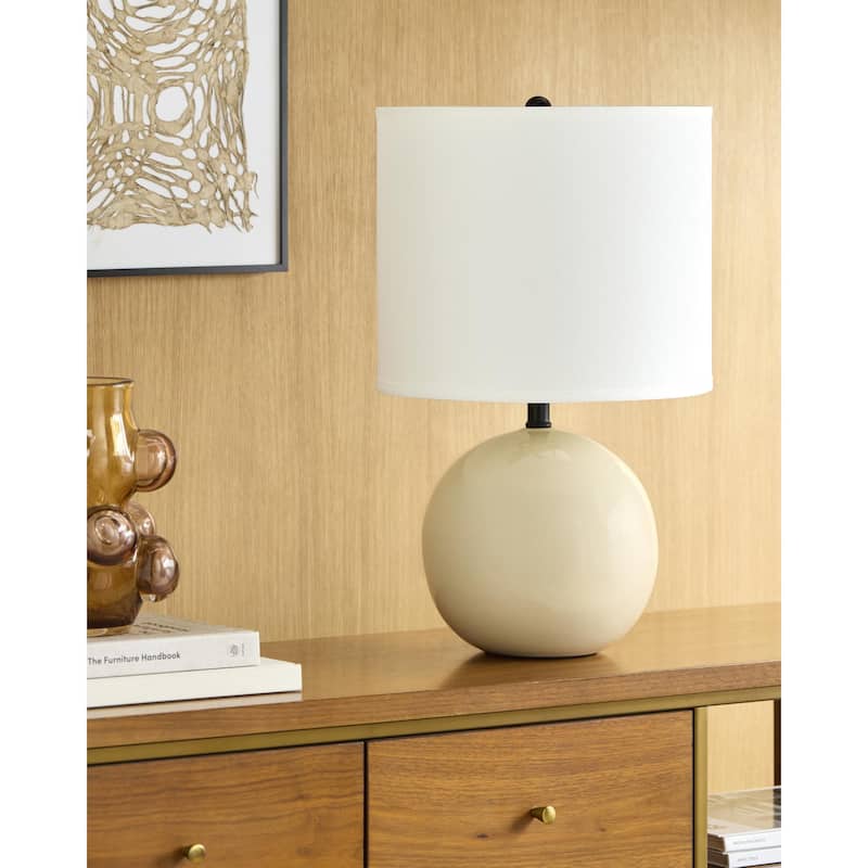 Livabliss Vogel Traditional Accent Table Lamp - Cream