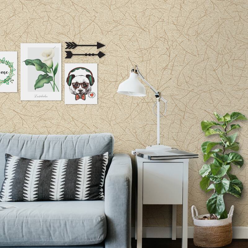 SUSSEXHOME Removable Wallpaper-Waterproof, Strippable, Light Resistance & Cleanable Wall Paper Roll-Wallpaper-Scratch