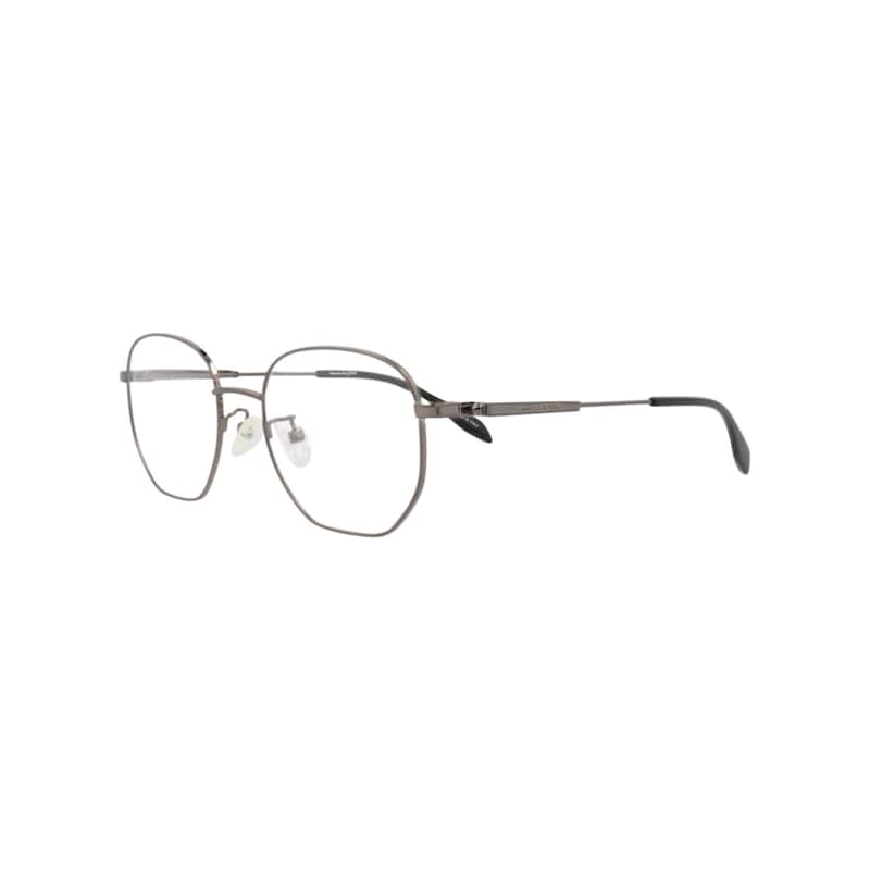 Alexander McQueen Round-Frame Metal Optical Frames