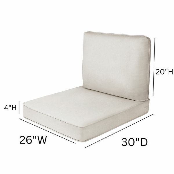 Haven Way Universal Outdoor Deep Seat Lounge Chair Cushion Set On Sale Bed Bath Beyond 33981311