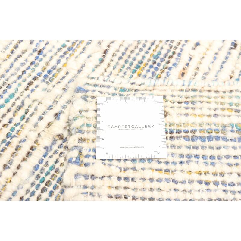 ECARPETGALLERY Braid weave Sienna Cream Wool Rug - 5'0 x 8'0