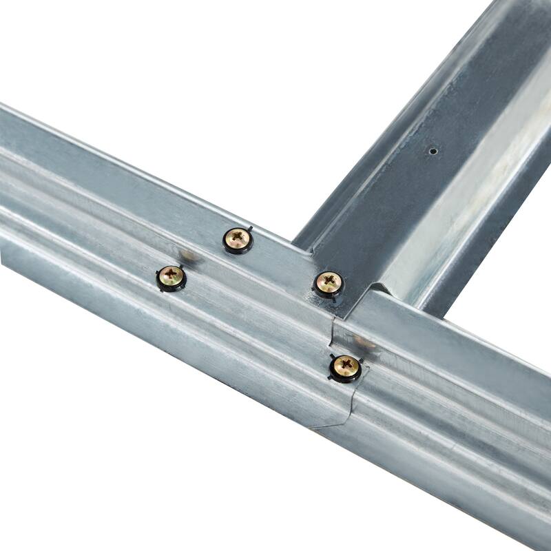 Log Storage Shed Log Holder With Roof Galvanized Steel Firewood Rack - 1