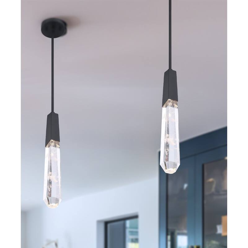 Kovacs P1284-L Drifting Droplets 3 Light 12" Wide LED Crystal Multi