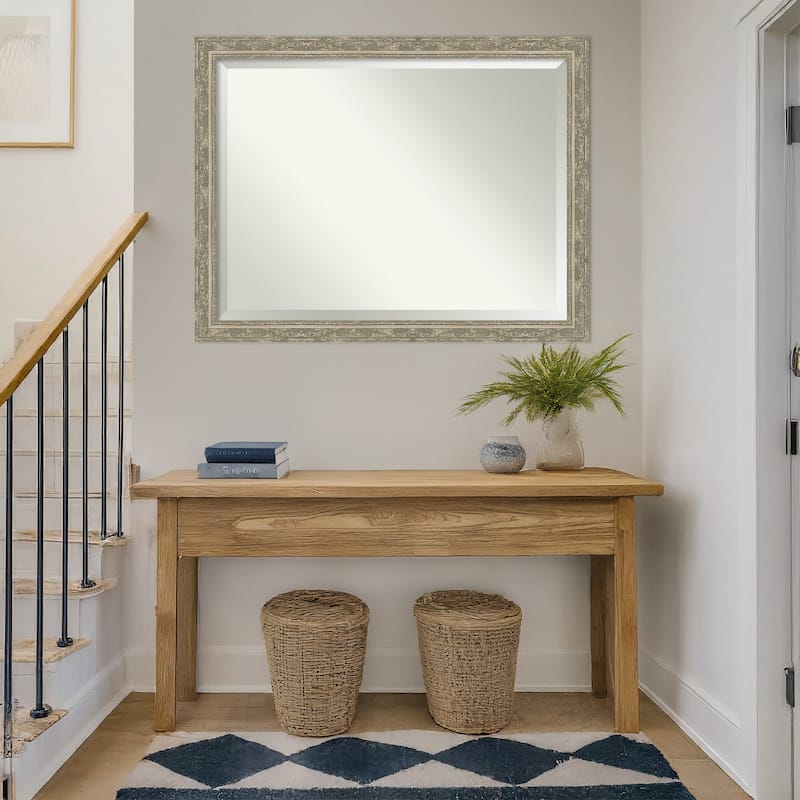 Filigree Beveled Framed Wall Mirror