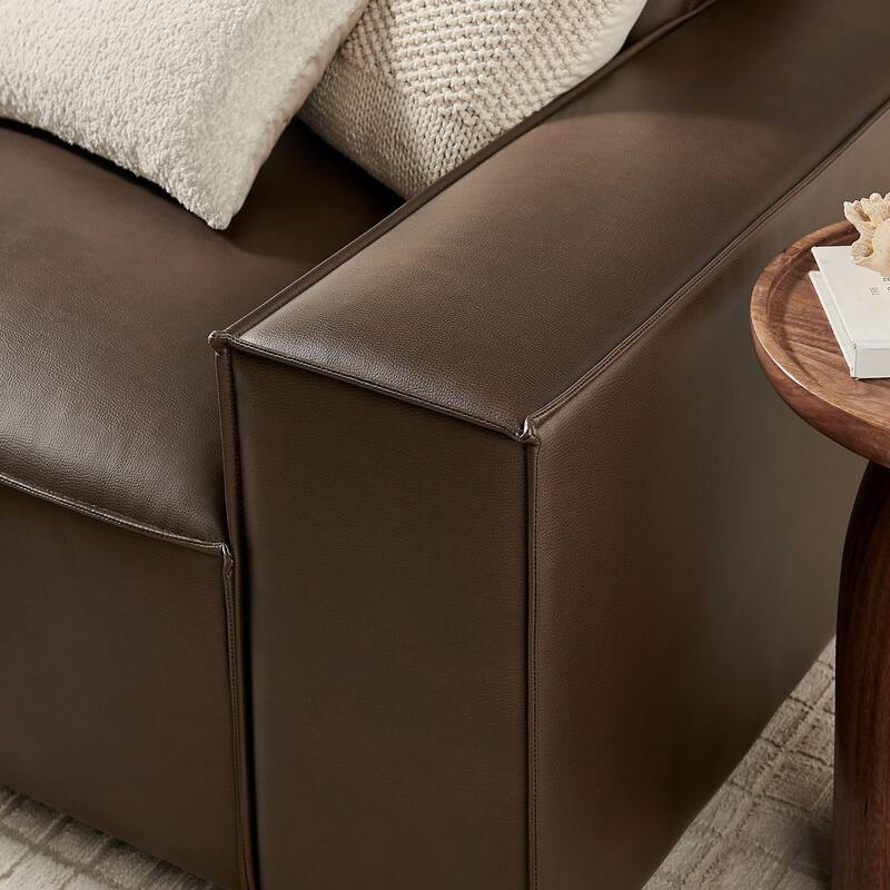 Restore 3-Piece Vegan Leather Modular Sofa Set