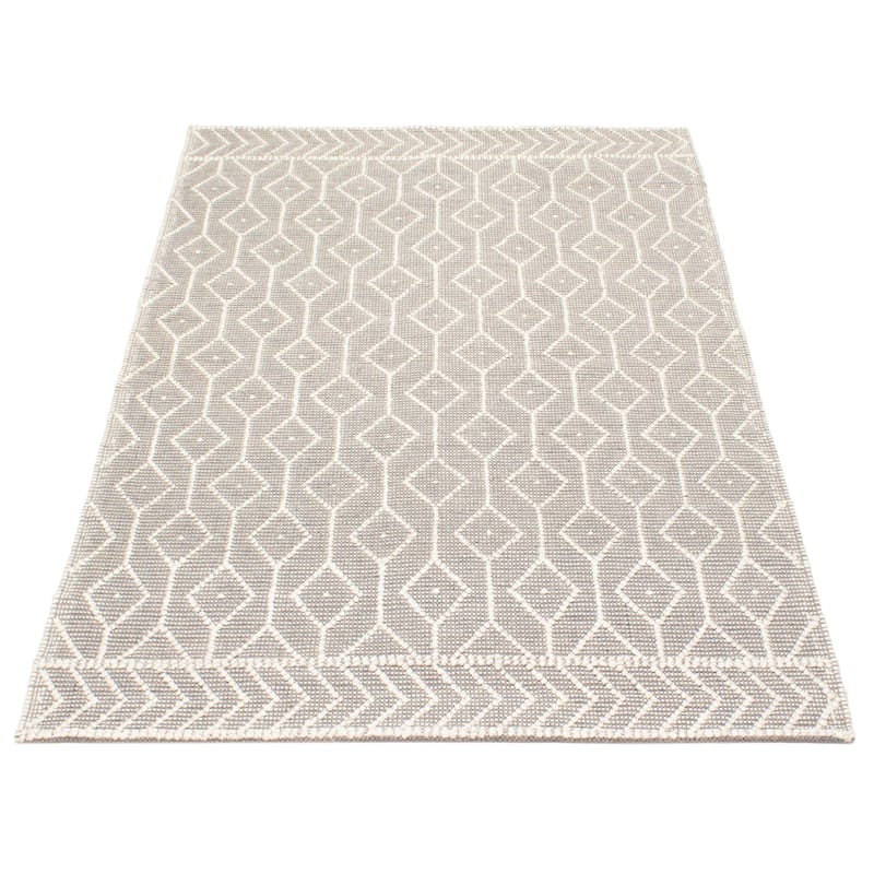 ECARPETGALLERY Braid weave Sienna Taupe Wool Rug - 4'11 x 7'10