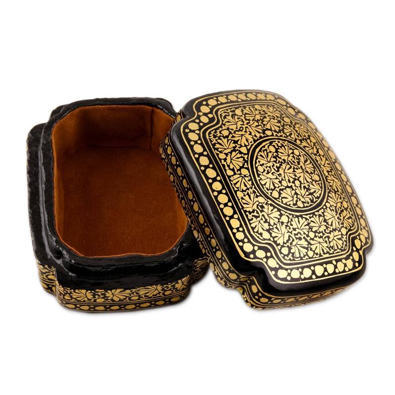 Novica Handmade Kashmir Night Papier Mache Decorative Box