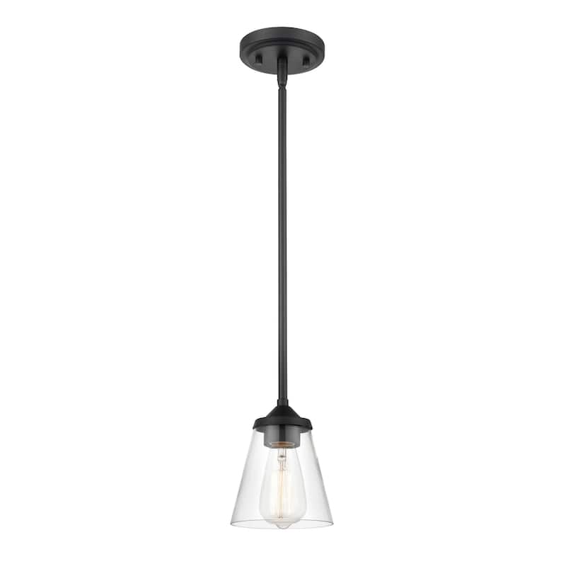 Millennium Lighting Josleen Pendant Light in Multiple Finishes with Clear Glass Shade