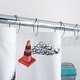 preview thumbnail 3 of 3, Constructing Shower Curtain - Multi on White - 70x72 inches
