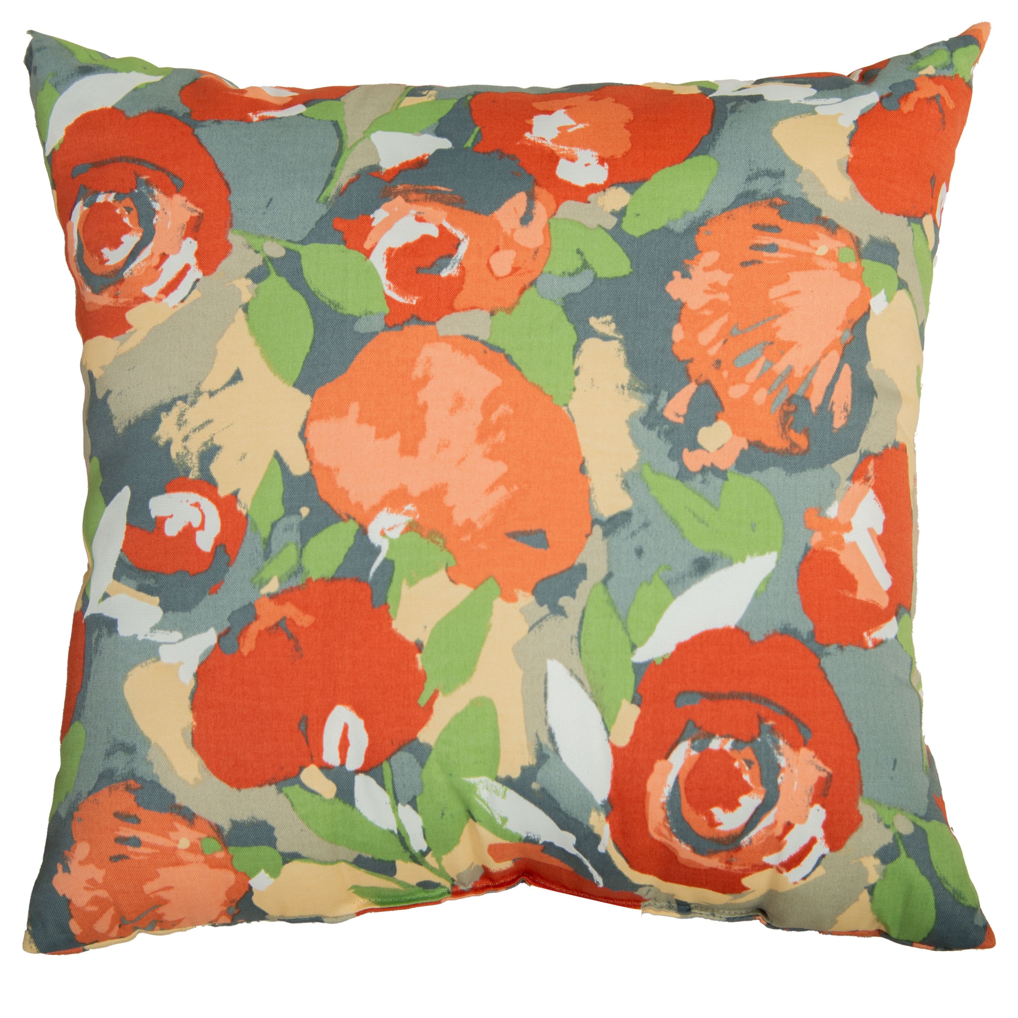 Rizzy Home Botanical Pattern Transitional Outdoor Throw Pillow