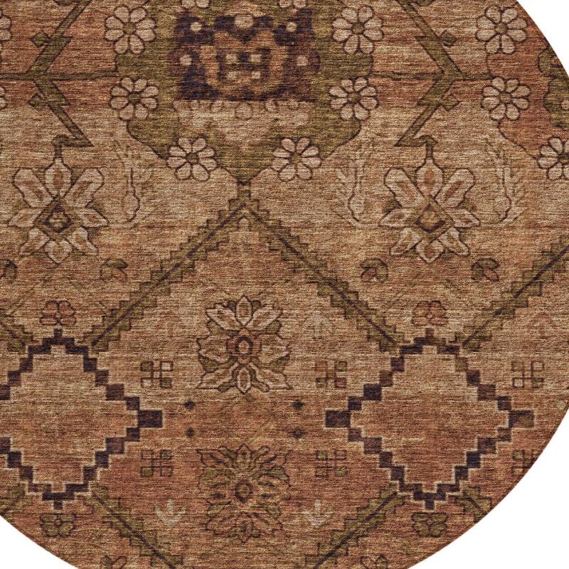 HomeRoots Floral Transitional Rectangle Outdoor Rug